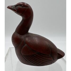 Boma vintage handcarved brown duck made In Canada